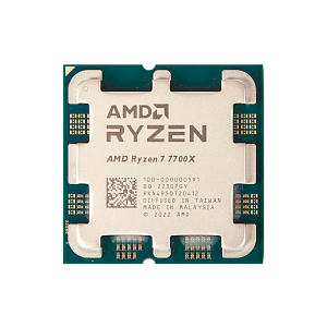 Процессор APU AM5 AMD Ryzen 7 7700X (Raphael, 8C/16T, 4.5/5.4GHz, 32MB, 105W,Radeon Graphic) OEM