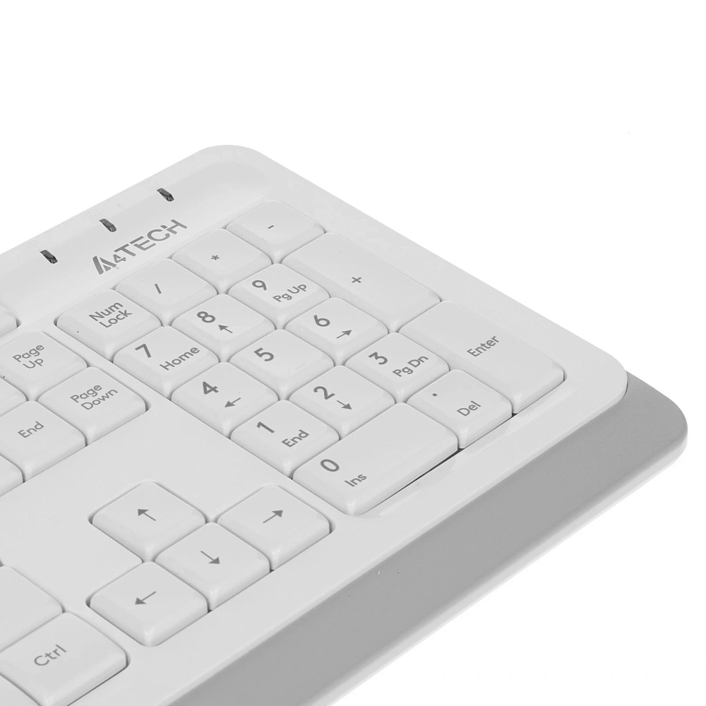 Комплект клавиатура и мышь A4Tech + Fstyler FG1010, беспроводное подключение, USB-A, белый, фото 3