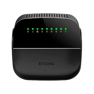 Wi-Fi роутер D-Link DSL-2640U, Wi-Fi 4, 4 порта LAN