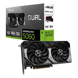 Видеокарта ASUS Dual GeForce RTX 5060 OC Edition 8GB (90YV0N12-M0NA00)