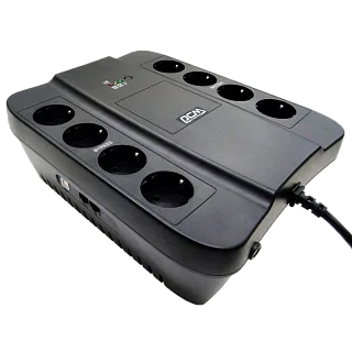ИБП Powercom SPD-850U, 850 ВА, 510 Вт, Line-Interactive, 8 розеток, Schuko