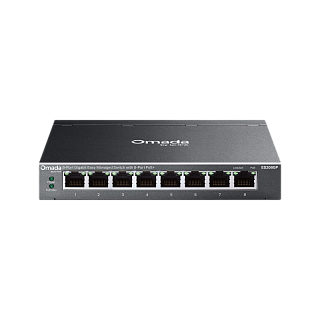 Коммутатор TP-Link Omada ES208GP с облегчённым управлением, 8 портов PoE+ 1 Гбит/с