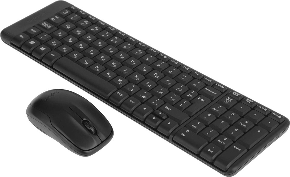 Комплект клавиатура и мышь Logitech + Desktop MK220, радиоканал, фото 6