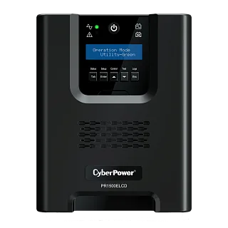 ИБП CyberPower PR1500ELCD линейно-интерактивный, 1500 ВА, 1350 Вт, 8 розеток IEC C13, ЖК-дисплей, слот SNMP