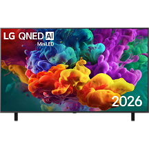 Телевизор LG 65QNED85B6C, 65 дюймов, 4K UHD, QNED, 120 Гц, Smart TV, звук 2.0ch 20Вт