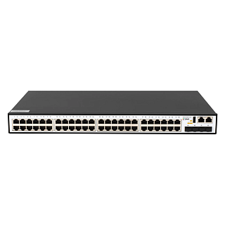 Коммутатор SNR-S2989G-48TX-RPS управляемый L2, 4 порта SFP, для стойки