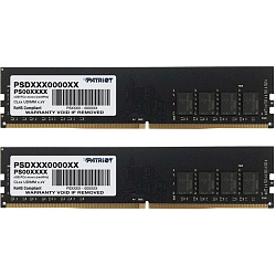 Оперативная память Patriot DDR4 2x8GB 2666MHz Signature RTL PC4-21300 CL19 DIMM 288-pin kit single rank, 16 ГБ (2x8 ГБ)