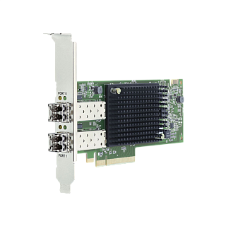 Адаптер Fibre Channel Emulex LPe35002-M2, 2 порта 32 Гбит/с, PCIe 4.0 x8, с трансиверами