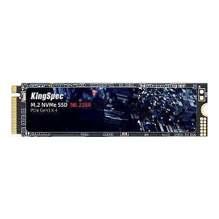 Твердотельный накопитель Kingspec SSD NE-256 2280, 256 ГБ, 3D TLC, чтение 2200 МБ/с, 200 ТБ