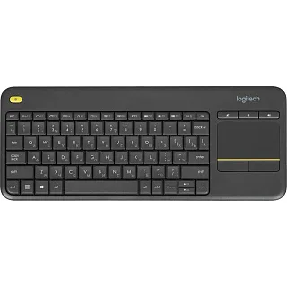Клавиатура Logitech K400 Touch Plus RTL, беспроводное подключение, чёрный