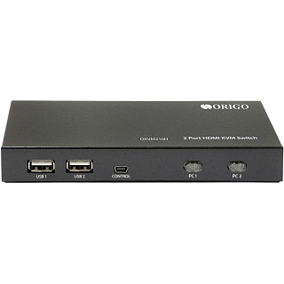 KVM-переключатель Origo OKVM210H/A1A на 2 компьютера, HDMI и USB