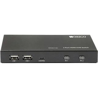 KVM-переключатель Origo OKVM210H/A1A на 2 компьютера, HDMI и USB