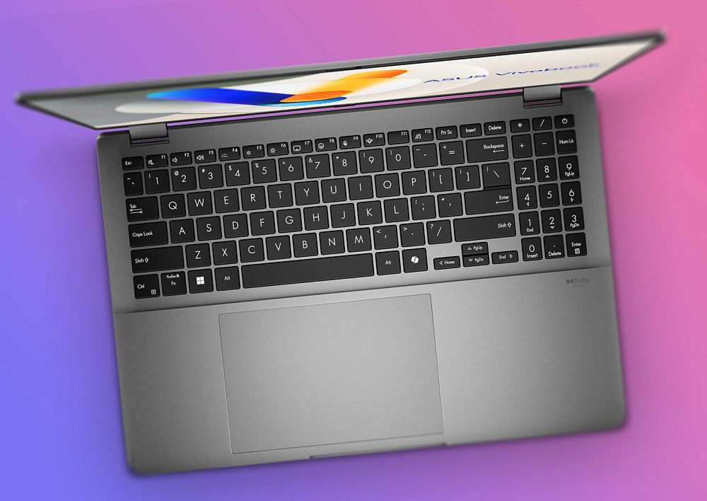 Ноутбук-трансформер ASUS Vivobook 16 Flip Matte Gray TP3607SA-RJ068W 90NB1511-M003V0, 16" 3K OLED 120Hz + стилус ASUS Pen, Intel Core Ultra 7 256V, Intel Arc 140V, 16GB LPDDR5X, SSD 4TB PCIe GEN4, WINDOWS 11 HOME, КЛАВИАТУРА RU/US, гарантия 1 год, фото 16