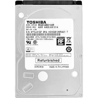 Жёсткий диск восстановленный Toshiba 1 ТБ 2,5″, 5400 об/мин, кэш 8 МБ, для ПК и ноутбуков