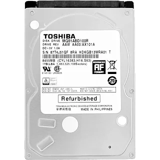 Жёсткий диск восстановленный Toshiba 1 ТБ 2,5″, 5400 об/мин, кэш 8 МБ, для ПК и ноутбуков
