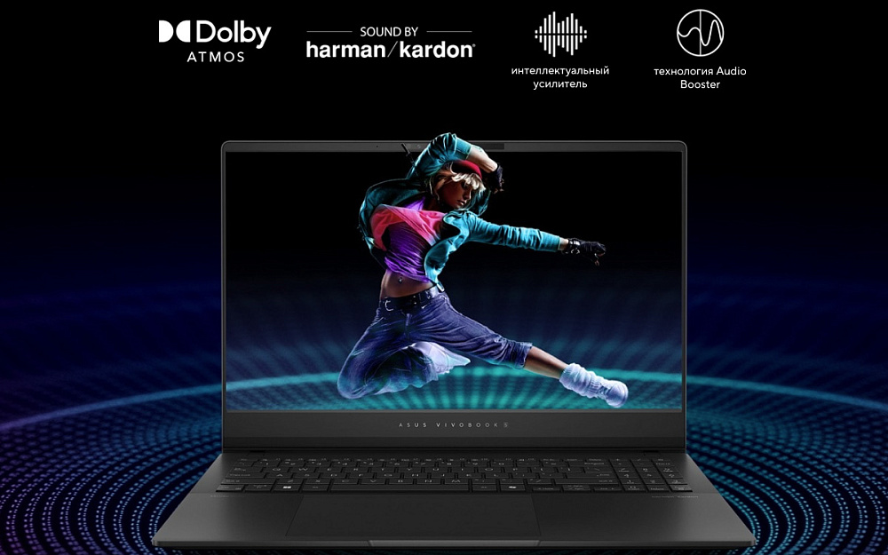 Ноутбук ASUS Vivobook S 15 OLED Neutral Black S5506MA-MA066W (90NB14E1-M004X0), Intel Core Ultra 5 125H, 16GB LPDDR5X, 4 TB SSD PCIe GEN4, 15.6" 3K OLED 120 Гц, Intel Arc Graphics, WINDOWS 11 HOME, КЛАВИАТУРА RU/US, гарантия 1 год, фото 9