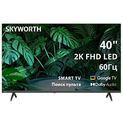 Телевизор 40", Full HD, Google TV, безрамочный дизайн, 2025