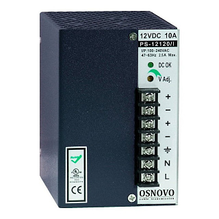 Сетевой аксессуар Osnovo DC12V, блок питания, 120 Вт