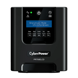 ИБП Cyberpower PR750ELCD, 750 ВА, 675 Вт, Line-Interactive, 6 розеток, IEC C13