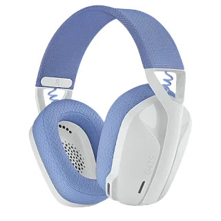 Гарнитура Logitech G435 LIGHTSPEED, радиоканал, Bluetooth 5.0, полноразмерные, белый, микрофон встроенный