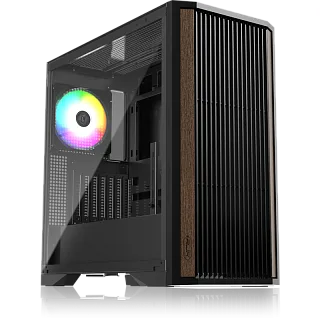 Корпус для ПК Raijintek AGOS MAX, Midi Tower, чёрный, под ATX, E-ATX, Mini-ITX, подсветка ARGB