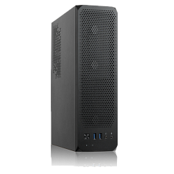 Корпус Foxline FL-1004-TFX230B-85, mATX, чёрный, БП 230 Вт 85+ Bronze, 2×USB 3.0, 8 см вентилятор