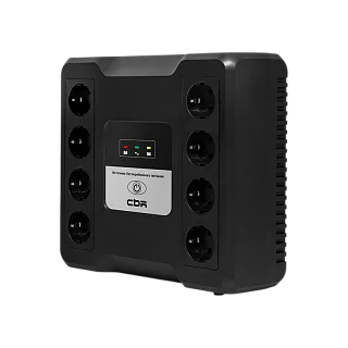 ИБП CBR 480 W 9Ah12V 8 x Shuko, 800 ВА, Line-Interactive, 8 розеток, Schuko