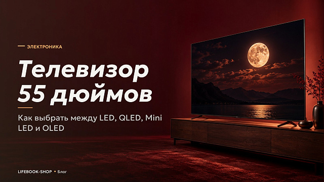 Телевизор 55 дюймов: как выбрать между LED, QLED, Mini LED и OLED