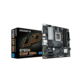 Материнская плата Gigabyte INTEL B760 s1700, LGA1700, mATX, DDR4, B760MD3HPDDR4