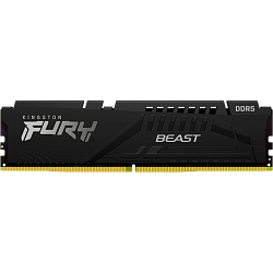 Оперативная память Kingston FURY Beast Black XMP, 16ГБ DDR5, 5200MT/s, CL40, KF552C40BB-16