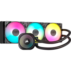 Система жидкостного охлаждения/ Water Cooling System Corsair NAUTILUS 360 ARGB (360mm, Black, ARGB/ Fans: 3x120mm, 72.8CFM, 36dBA, 1700RPM/ S: 1851, 1700, AM5, AM4)