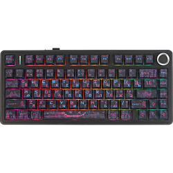 Клавиатура AULA F75 Neonight Cotton Candy, беспроводное подключение