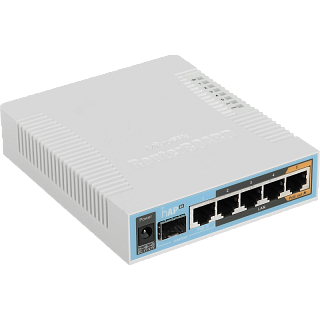 Точка доступа MikroTik hAP ac двухдиапазонная, Wi-Fi 5, 5 портов 1 Гбит/с, USB
