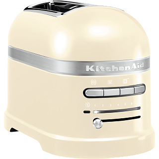 Тостер KitchenAid Artisan 5KMT2204EAC на 2 тоста, 1250 Вт, решётка для сэндвичей, кремовый