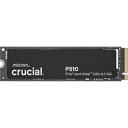 SSD Crucial P510, 2000 ГБ, M.2 (22×80 мм), NVMe, PCIe 5.0 x4, TLC, чтение 10 000 МБ/с, запись 8 700 МБ/с, TBW 1200 ТБ, DWPD 0.5