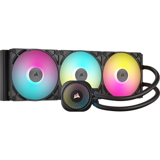 Система жидкостного охлаждения/ Water Cooling System Corsair iCUE LINK TITAN 420 RX RGB (420mm, Black, RGB/ Fans: 3x140mm, 94.7CFM, 36dBA, 1700RPM/ S: 1851, 1700, AM5, AM4)