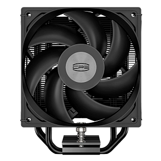 Кулер для процессора/ CPU Cooler PCCooler RT400 BK (235W, 4-pin PWM, 148mm, Al/Cu, 4x6mm, 1x120mm, 73.32CFM, 34.9dBA, 2200RPM, S: 115X/1200/1700/1851 , AMD AM4/AM5, black)
