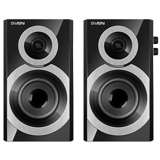 Колонки Sven SPS-619, 20 Вт, проводное подключение, чёрный