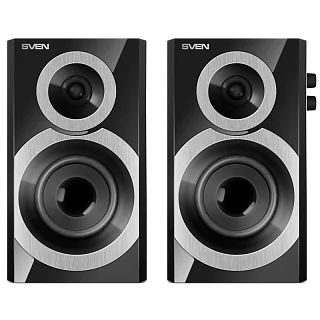 Колонки Sven SPS-619, 20 Вт, проводное подключение, чёрный