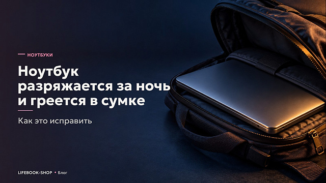 Ноутбук разряжается за ночь и греется в сумке: как это исправить