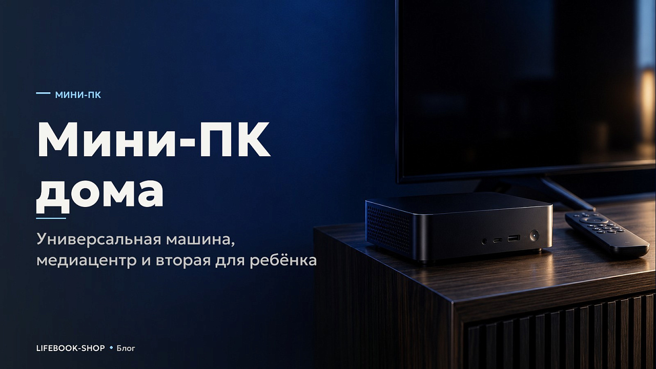 Мини-ПК дома: универсальная машина, медиацентр и вторая для ребёнка