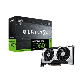 Видеокарта MSI GeForce RTX 5060 Ti 8G VENTUS 2X PLUS, NVIDIA GeForce RTX 5060 Ti, GDDR7