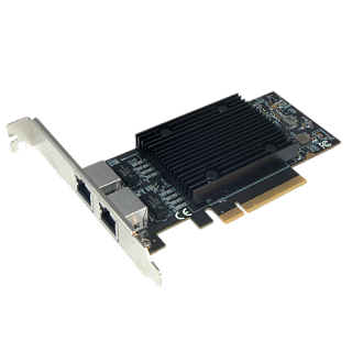 Сетевая карта Sunrich N-1070, 2 порта RJ-45 10 Гбит/с, PCIe 3.0 x8, Broadcom BCM57416