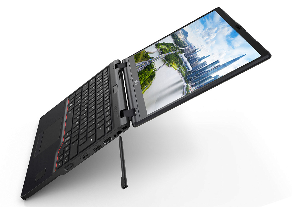 Ноутбук-трансформер Fujitsu LIFEBOOK U5313X U5313X71B BLACK 360°, Intel Core i7-1365U, 32GB LPDDR5-4800MHz, SSD 4TB, Intel Iris Xe Graphics, 13,3" WUXGA Touch + Pen, WINDOWS 11 PRO, КЛАВИАТУРА RU/US, сделано в Японии, гарантия 1 год, фото 6