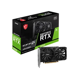 Видеокарта MSI NVIDIA GeForce RTX 3050 VENTUS 2X E 6G OC, 6 ГБ видеопамяти, GDDR6