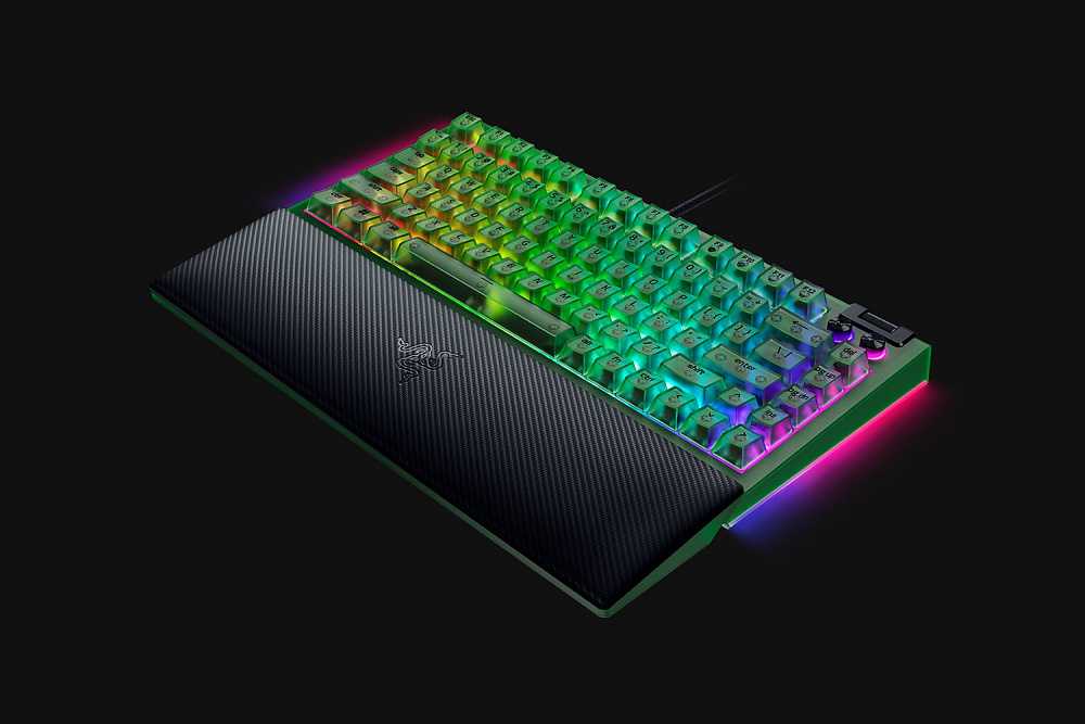Клавиатура Razer BlackWidow V4 75% - Phantom Green - US Layout, проводное подключение, USB-A, фото 6