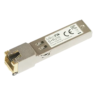 Трансивер MikroTik S+RJ10 SFP+, медный, разъём RJ-45, 6 скоростей до 10 Гбит/с