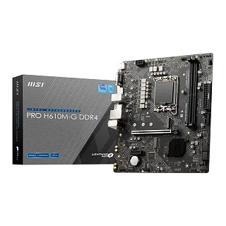 Материнская плата MSI INTEL H610 s1700, LGA1700, mATX, DDR5, UDIMM, 96 ГБ ОЗУ