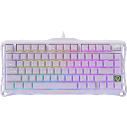 Клавиатура Gravastar Mercury K1 PL, беспроводное подключение, белый