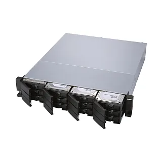 Полка расширения сетевого хранилища без дисков SMB QNAP TL-R1200S-RP SATA 6GB/s JBOD storage enclosure, 12-tray 3,5"/2,5" w (QNAP TL-R1200S-RP)